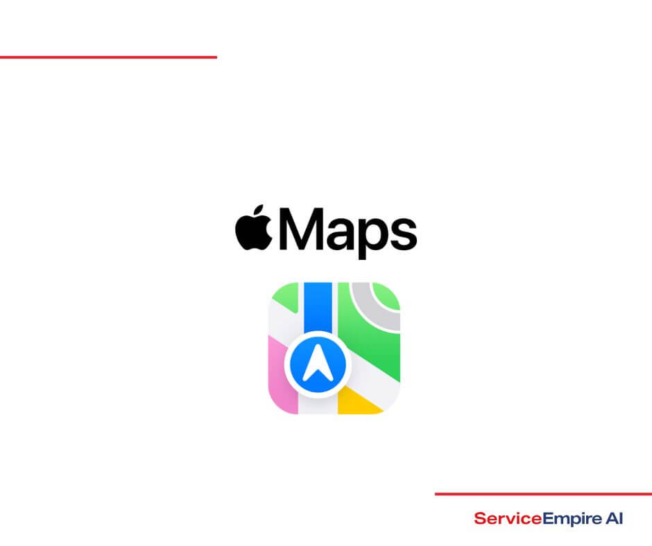 apple maps logo on white background
