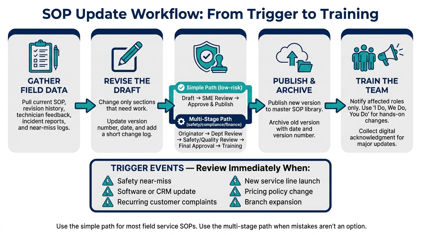 SOP Update Workflow: 5-Step Process for Keeping SOPs Current
