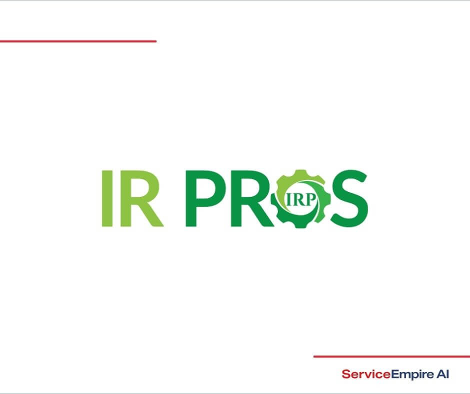 industrial refrigeration pros logo on white background