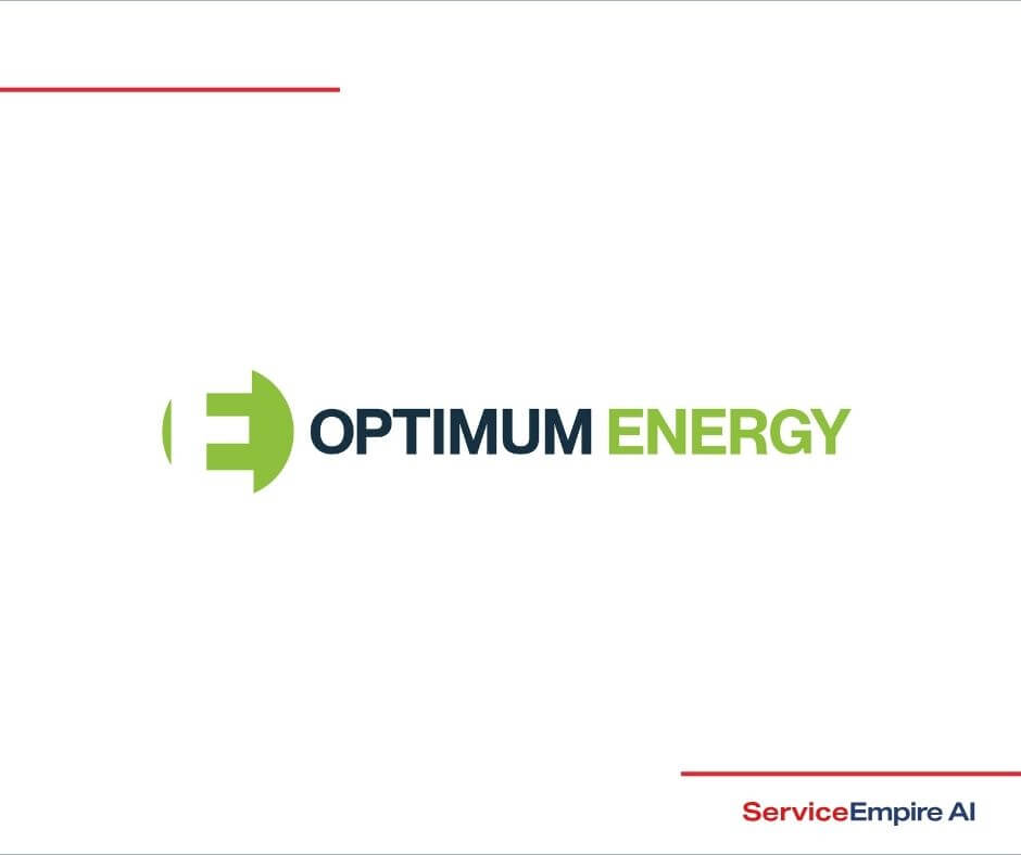 optimum energy logo on white background