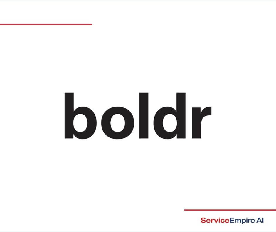 boldr logo on white background