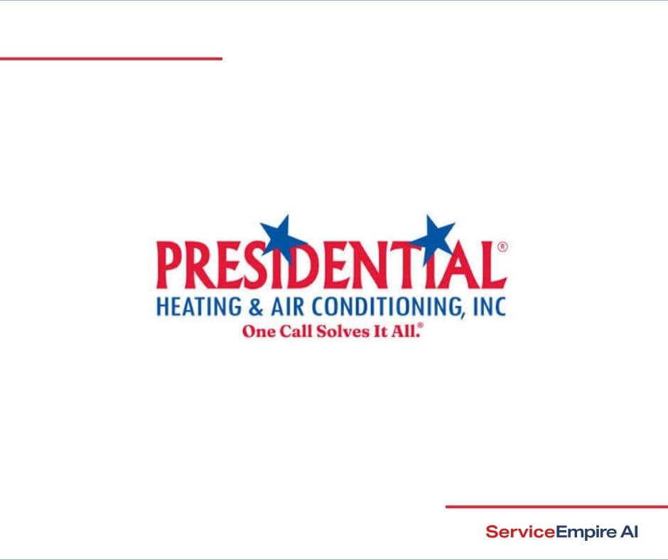 presidential heating and air conditioning logo on white background
