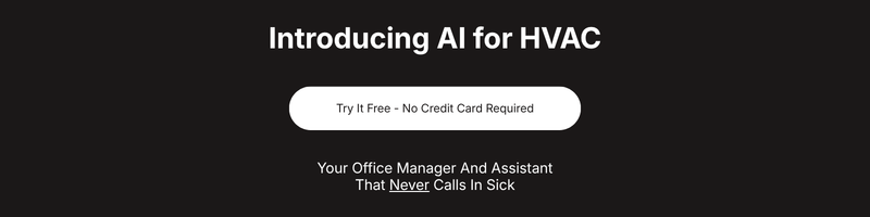 Introducing AI for HVAC - Try It Free - call to action button