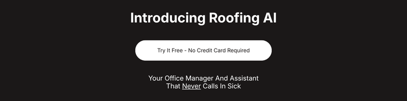 Introducing Roofing AI - Try It Free - call to action button