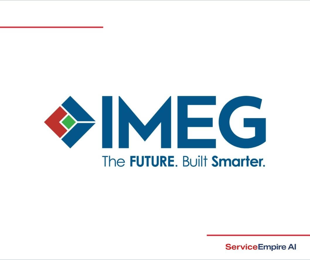 IMEG logo on white background