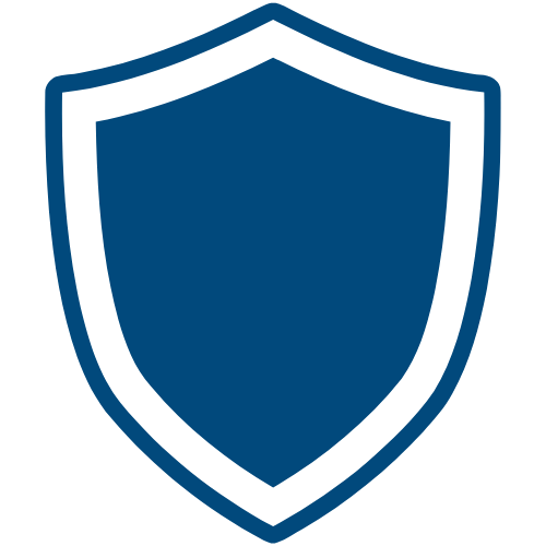 blaues Schild DSGVO Sicherheit bei YAQUBY