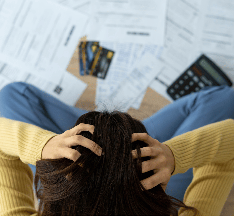 eine gestresste Mieterin ohne YAQUBY