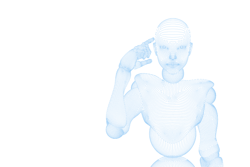 Code lines. AI agent