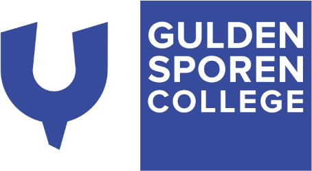 Logo van Guldensporencollege Kortrijk, een referentie van Koen Mylle op promylle.be.
