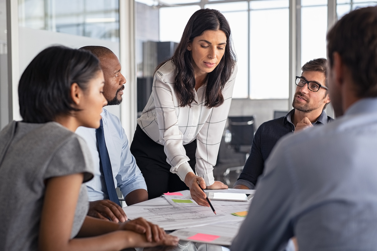 ESG strategy team discussion
