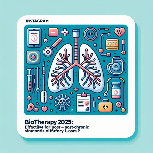 Biothérapie 2025 : efficace pour les pertes d’odorat post-sinusite chronique ?  