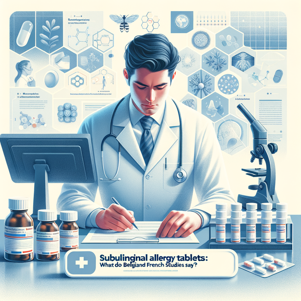 Comprimés sublinguaux contre les allergies : que disent les études belges et françaises ?