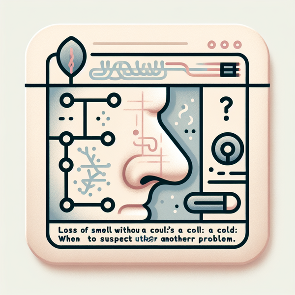 Perte d’odorat sans rhume : quand faut-il suspecter un autre problème