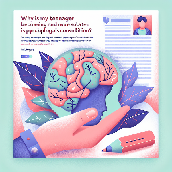 Pourquoi mon adolescent s’isole de plus en plus et comment une consultation psychologique à Liège peut-elle l’aider ?