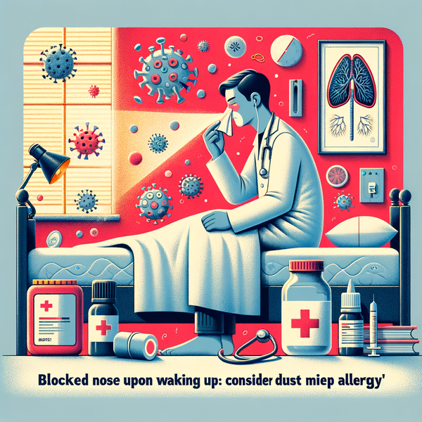 Nez bouché au réveil : penser à l’allergie aux acariens