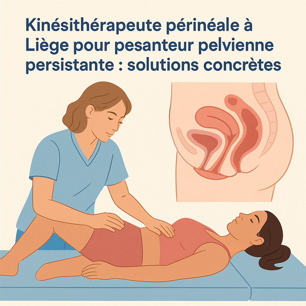 Kinésithérapeute périnéale à Liège pour pesanteur pelvienne persistante