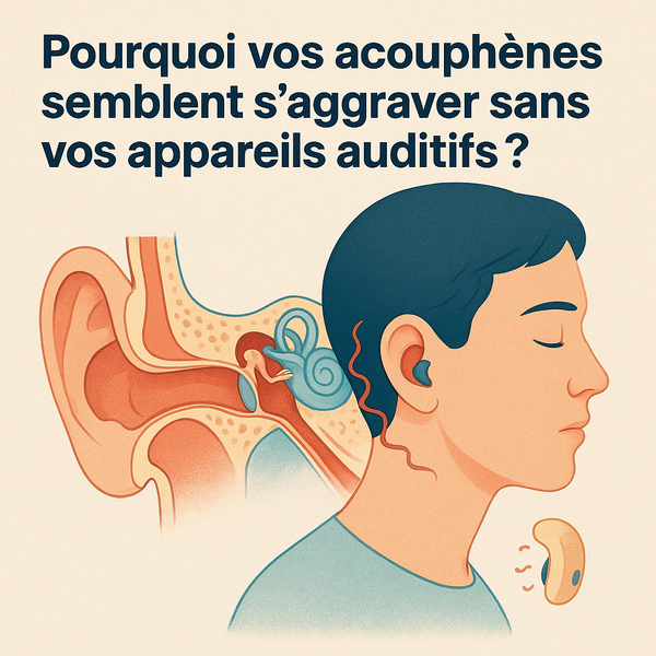 Pourquoi j’ai l’impression que mes acouphènes s’aggravent depuis que je ne porte plus mes appareils ?
