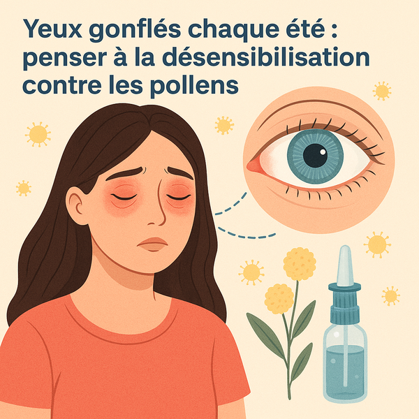 Yeux gonflés chaque été : penser à la désensibilisation contre les pollens