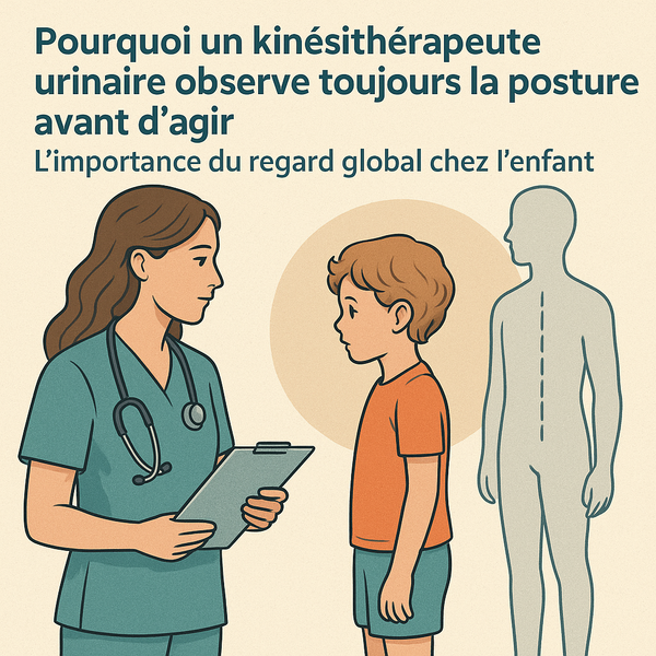 Pourquoi un kinésithérapeute urinaire observe toujours la posture avant d’agir