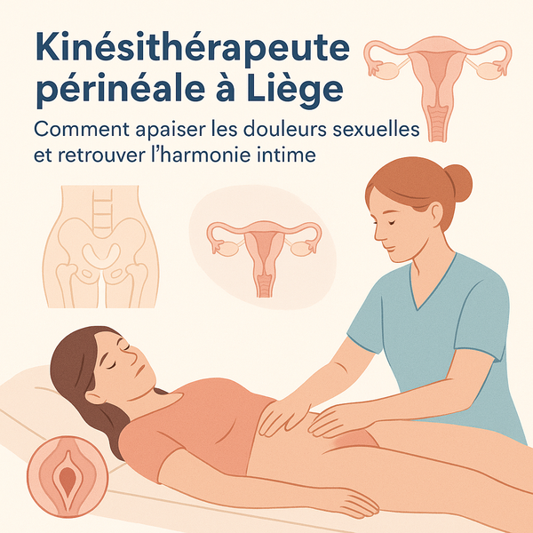 Kinésithérapeute périnéale à Liège pour douleurs pendant les rapports