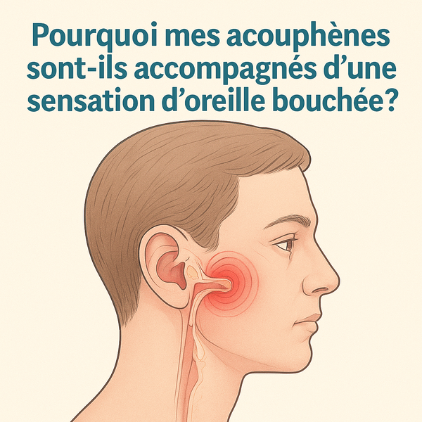 Pourquoi mes acouphènes sont-ils accompagnés d’une sensation d’oreille bouchée ?