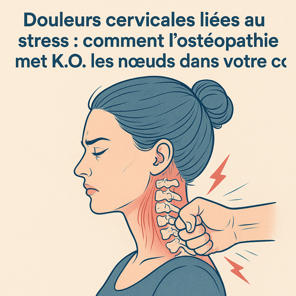 Douleurs cervicales liées au stress : approche ostéopathique