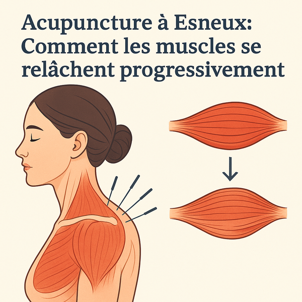 Acupuncture et comment les muscles contractés se relâchent progressivement