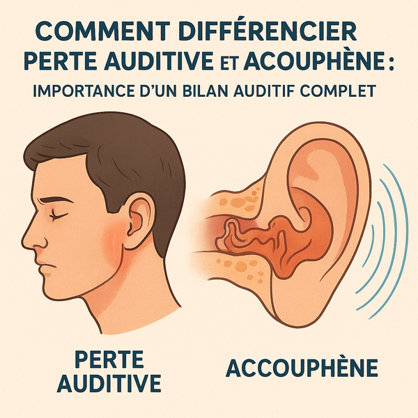 Comment un bilan auditif complet peut-il faire la différence entre perte auditive et acouphène isolé ?