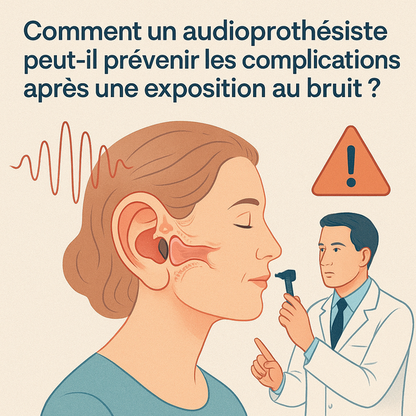 Comment un audioprothésiste peut-il prévenir les complications après une exposition au bruit ?