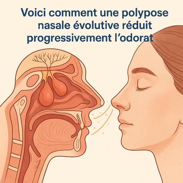 Voici comment une polypose nasale évolutive réduit progressivement l’odorat