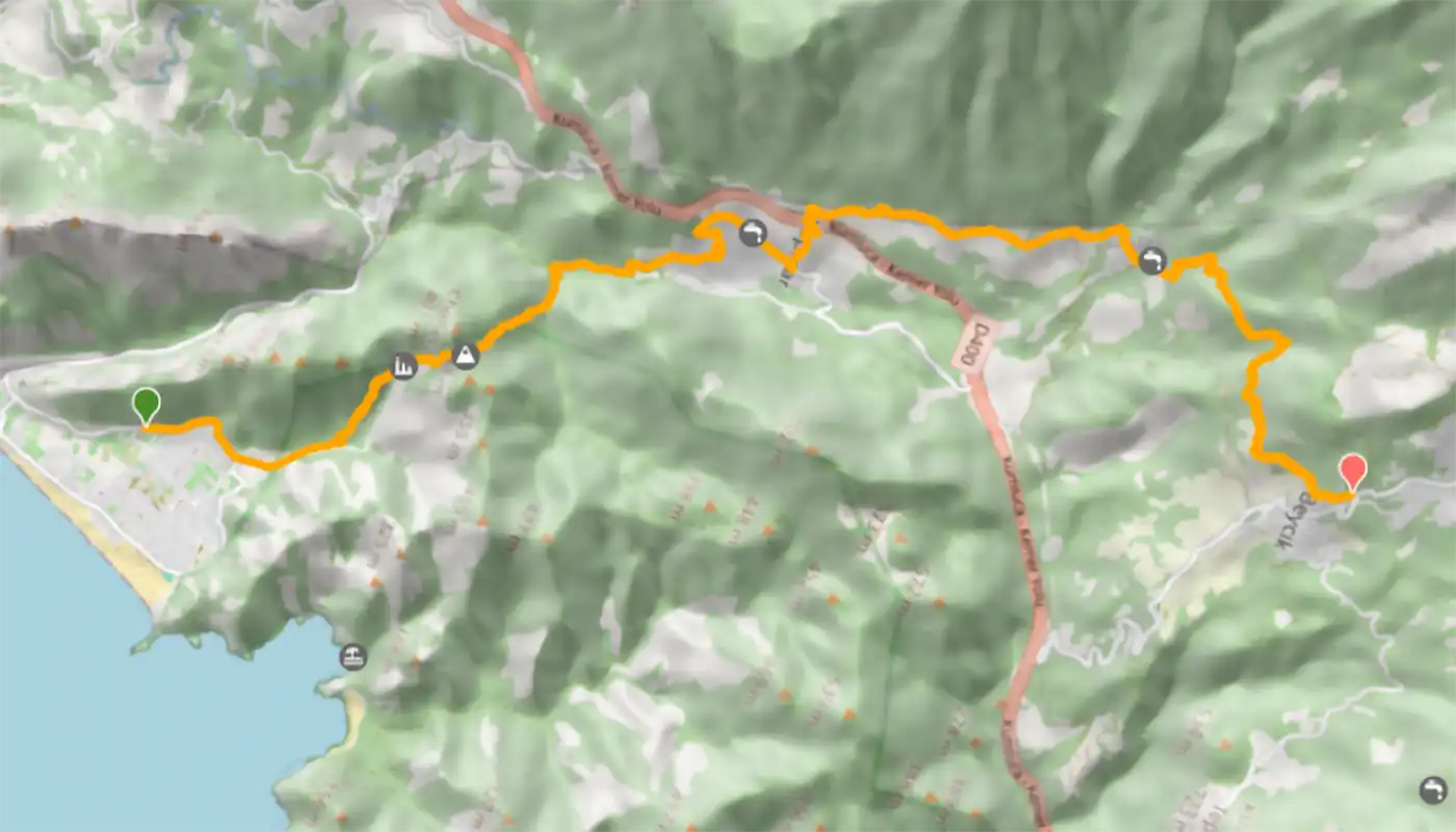 Lycian Way Turkey compared with Table Mountain hikes South Africa