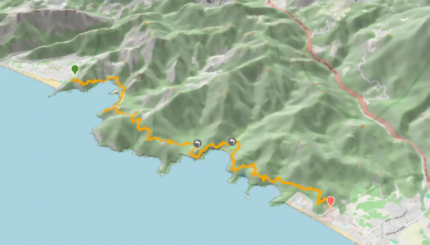 Lycian Way coastal trails like Cinque Terre Monterosso Vernazza Italy