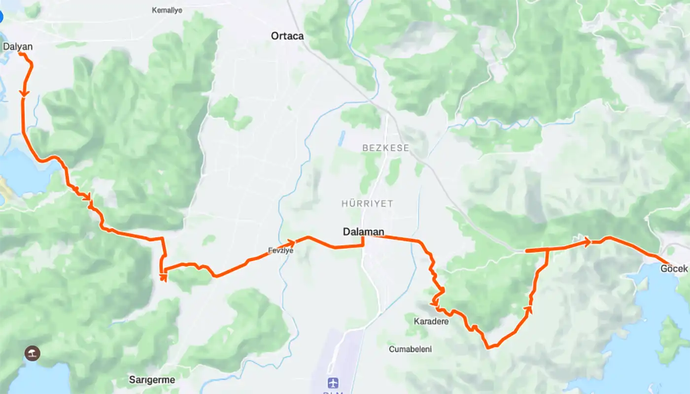 Lycian Way trail rivaling Alaska Denali backcountry hikes