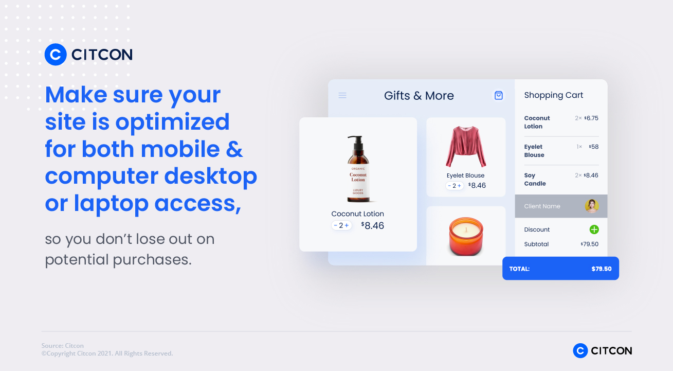 Citcon: improve payment acceptance - optimize mobile and desktop 