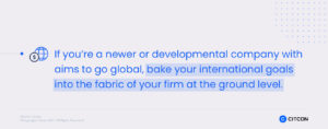 Citcon: saas international expansion - bake your international goals