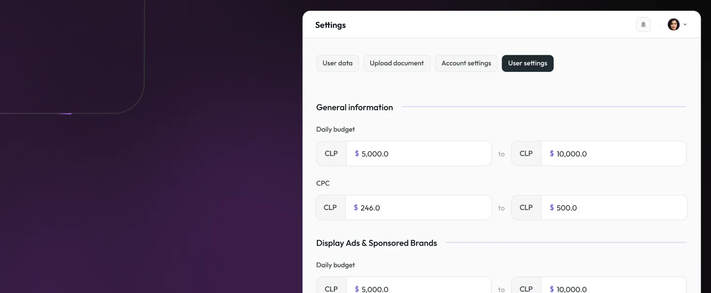 A screenshot of a computer screen with a purple background.
