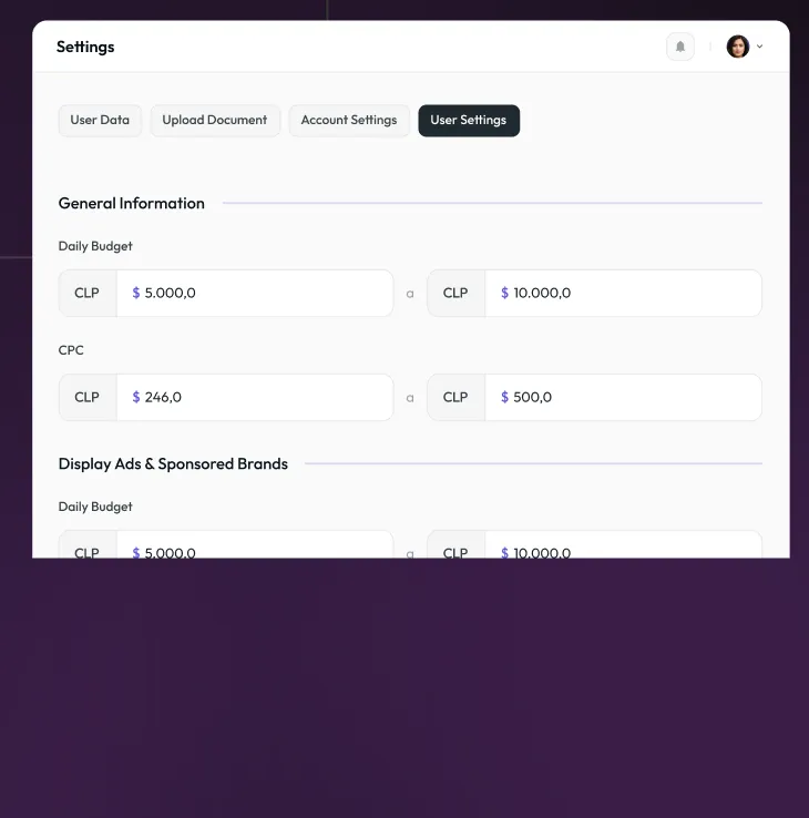 A screenshot of a computer screen with a purple background.