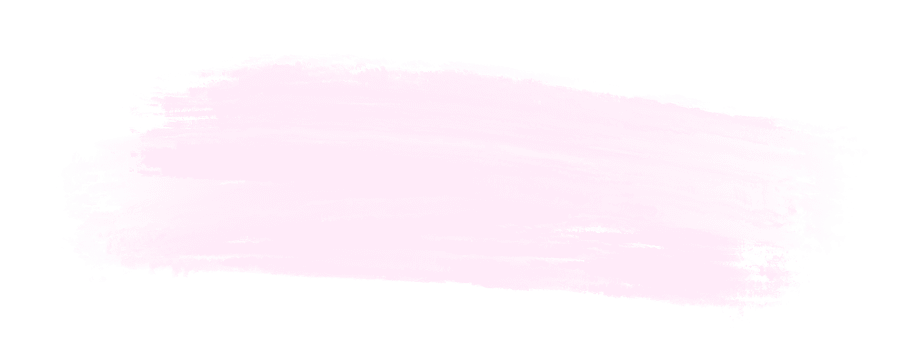 Horizontal pink brushstroke with irregular edges on transparent background.