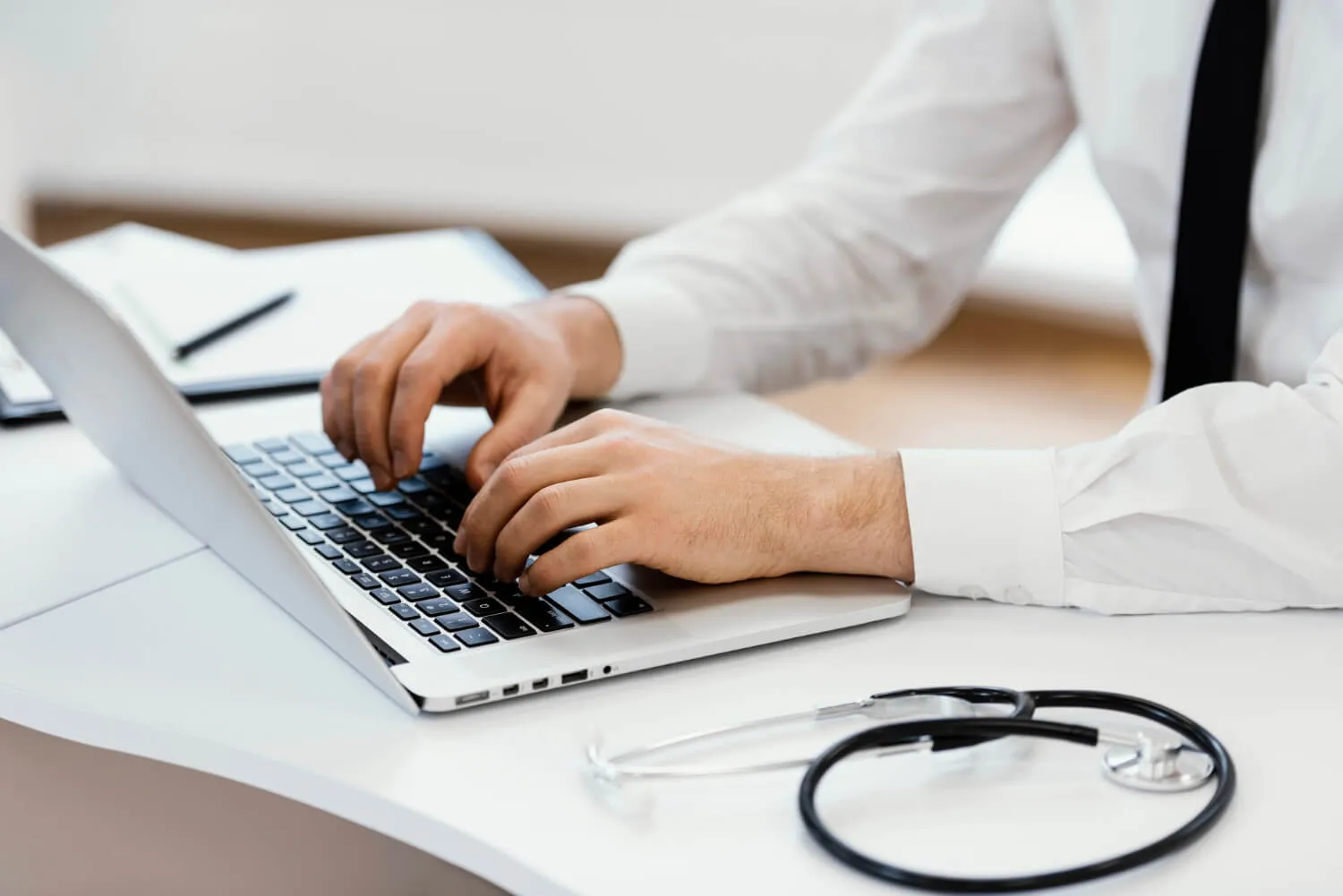 doctor with laptop