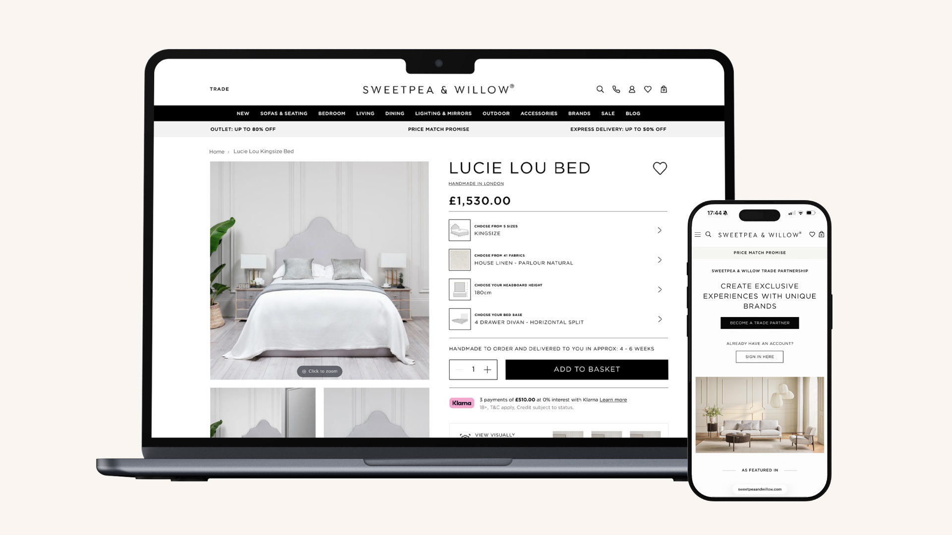 Sweetpea & Willow Website