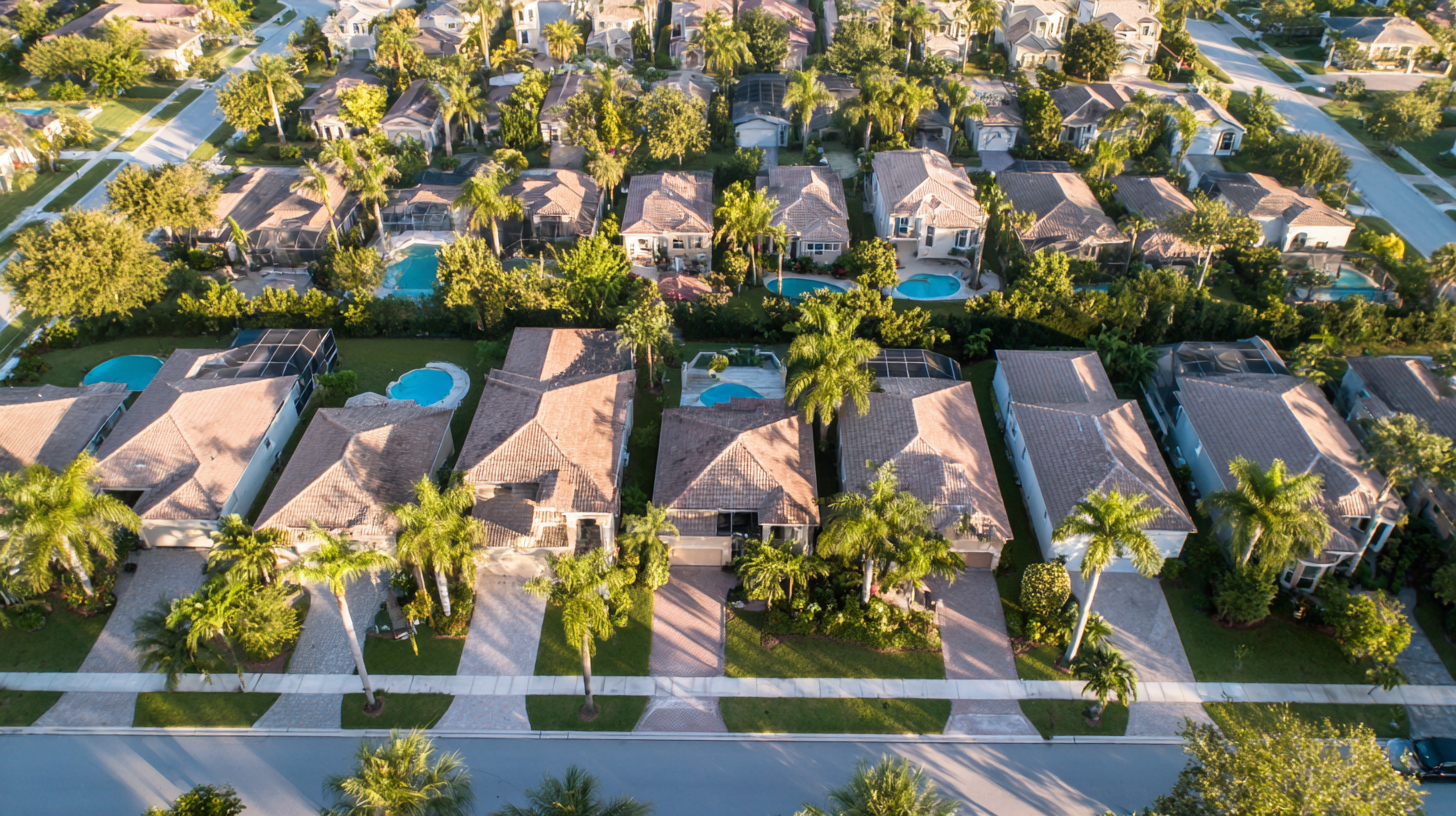 florida homes from top angle