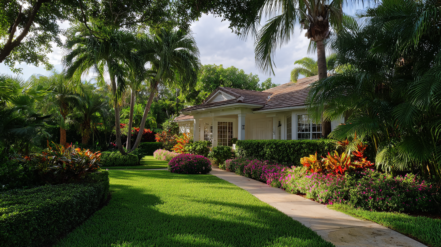house after a gardening job