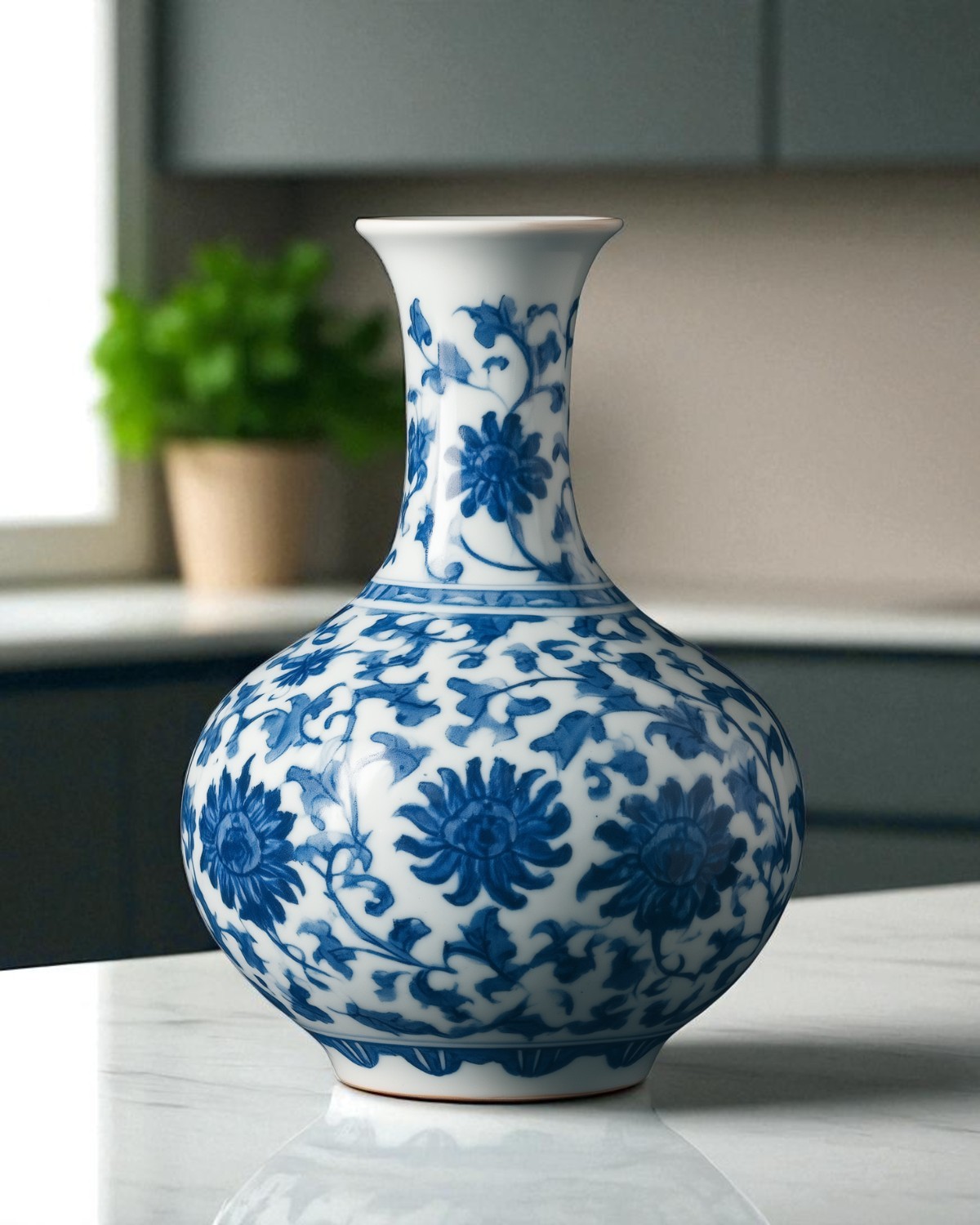blue vase