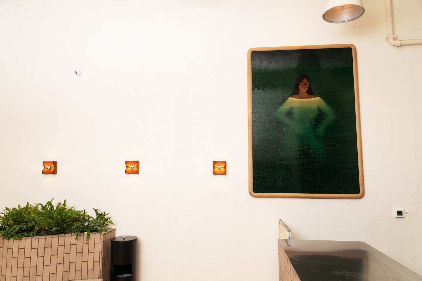 Hot. Cold. Human. — sauna door at Lore Bathing Club