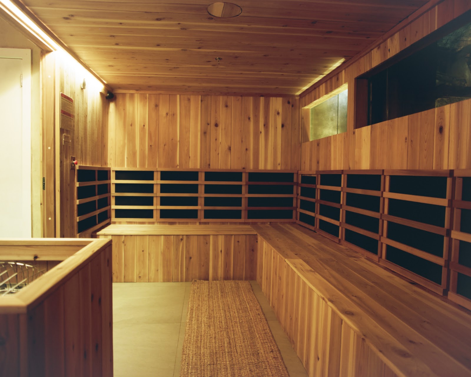 Plunge pool steps from above — teal water at Lore Bathing Club