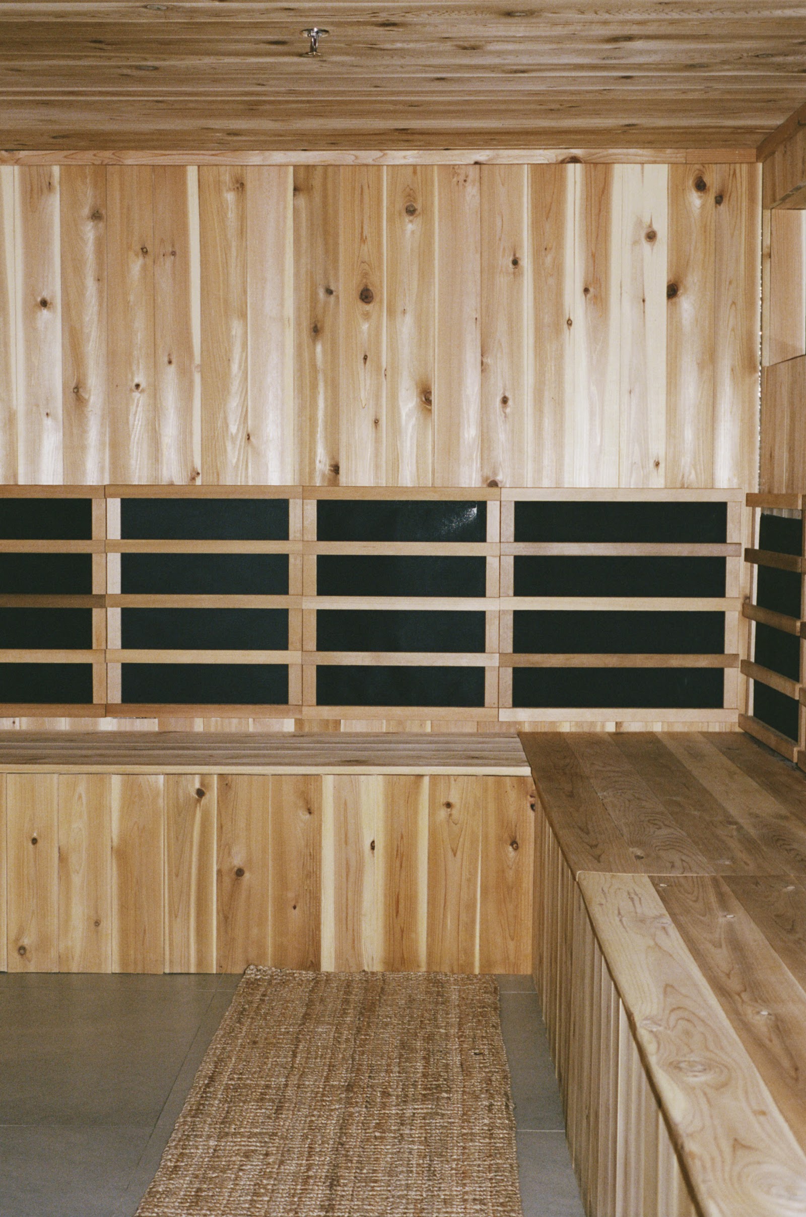 Seating area in natural light at Lore Bathing Club