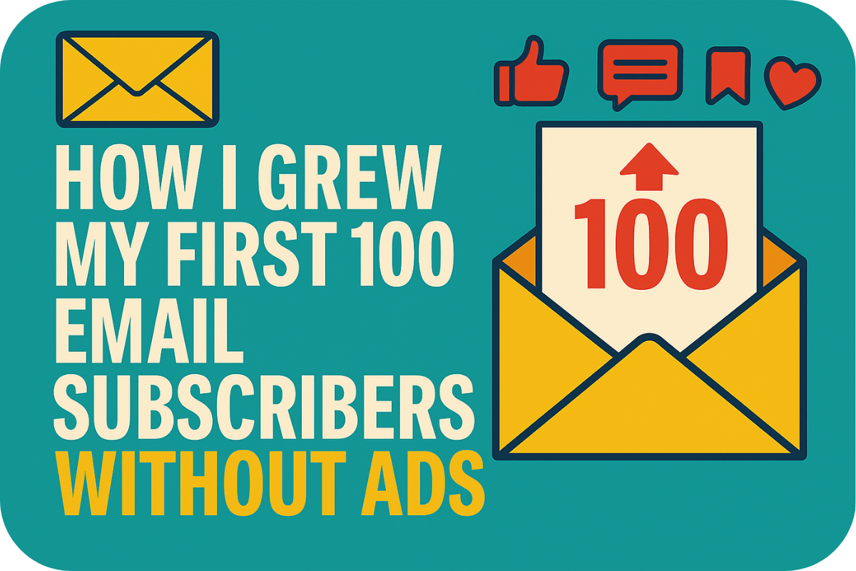 How I Turned a $0 Email List Into My First 100 Subscribers