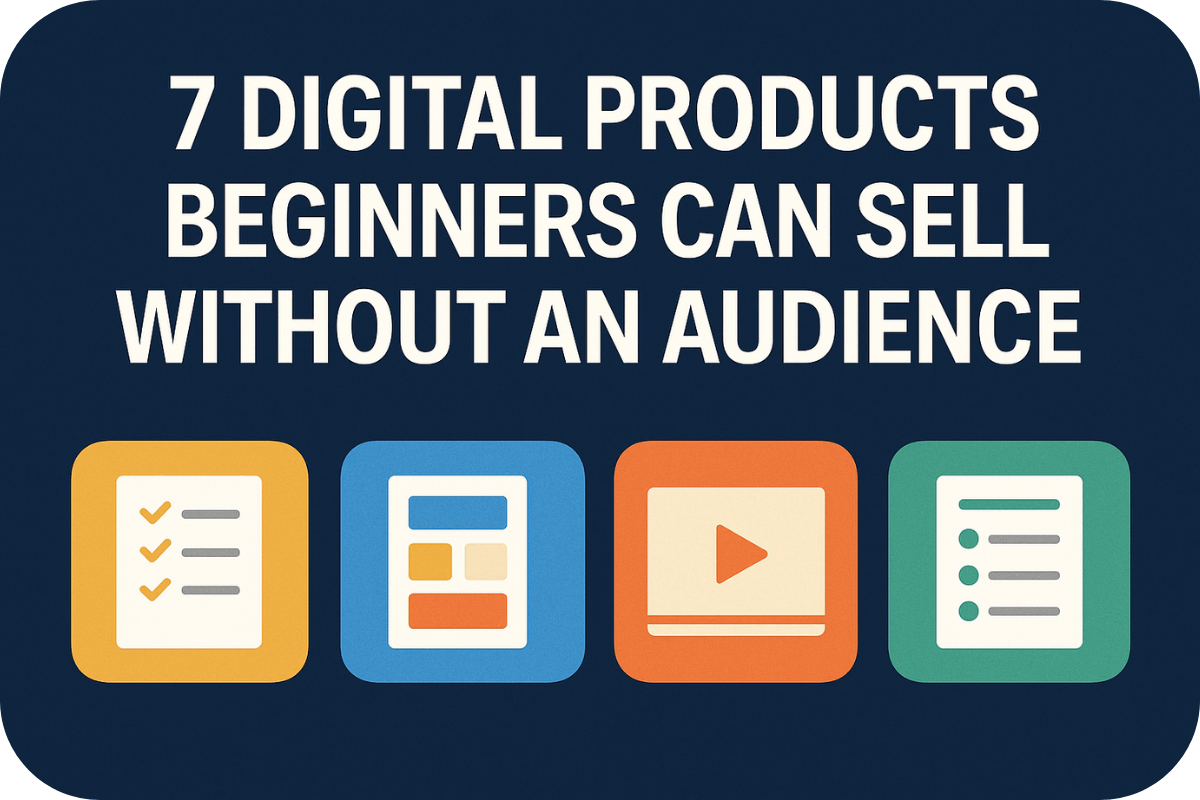 7 Digital Products Beginners Can Sell Without an Audience