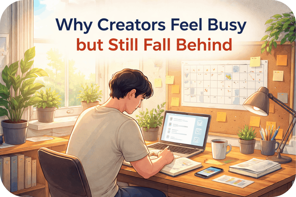 Why Most Creators Feel Busy but Still Fall Behind