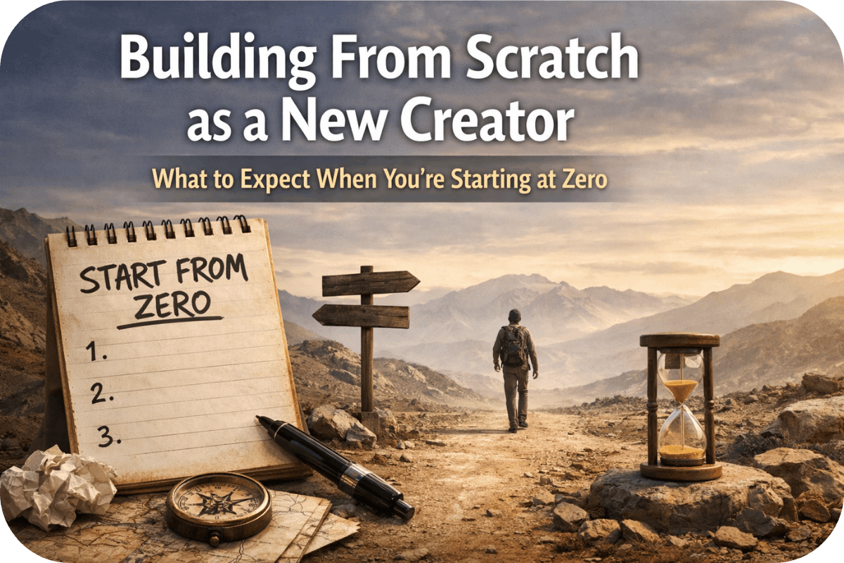 What Building From Scratch Really Looks Like for New Creators